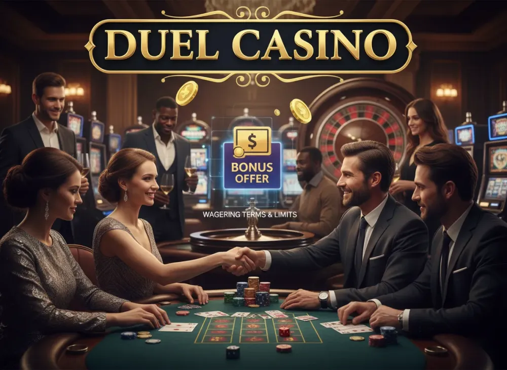Duel casino bonus review with wagering terms and limits