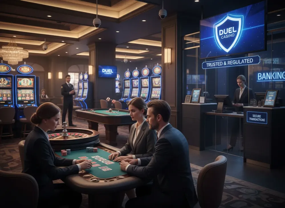 Duel casino review covering games banking and security